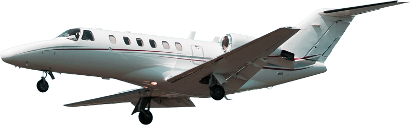 Businessjet im Flug